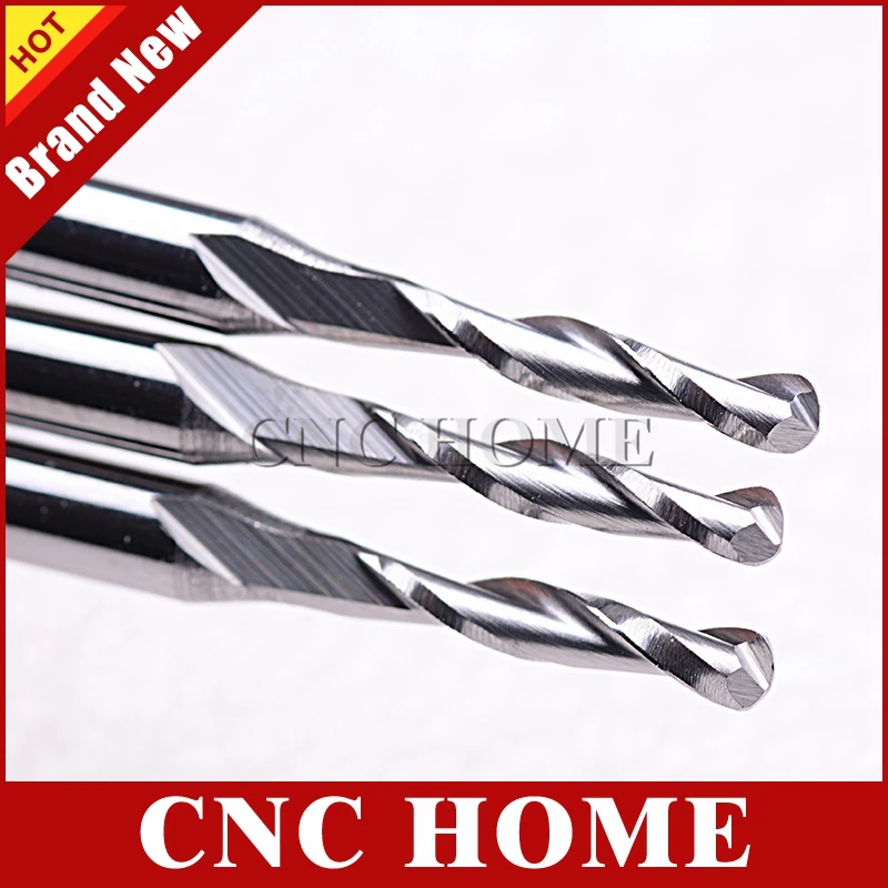 10 шт. CED 2 мм карбидные двойные канавки сферические концевые фрезы спиральные для