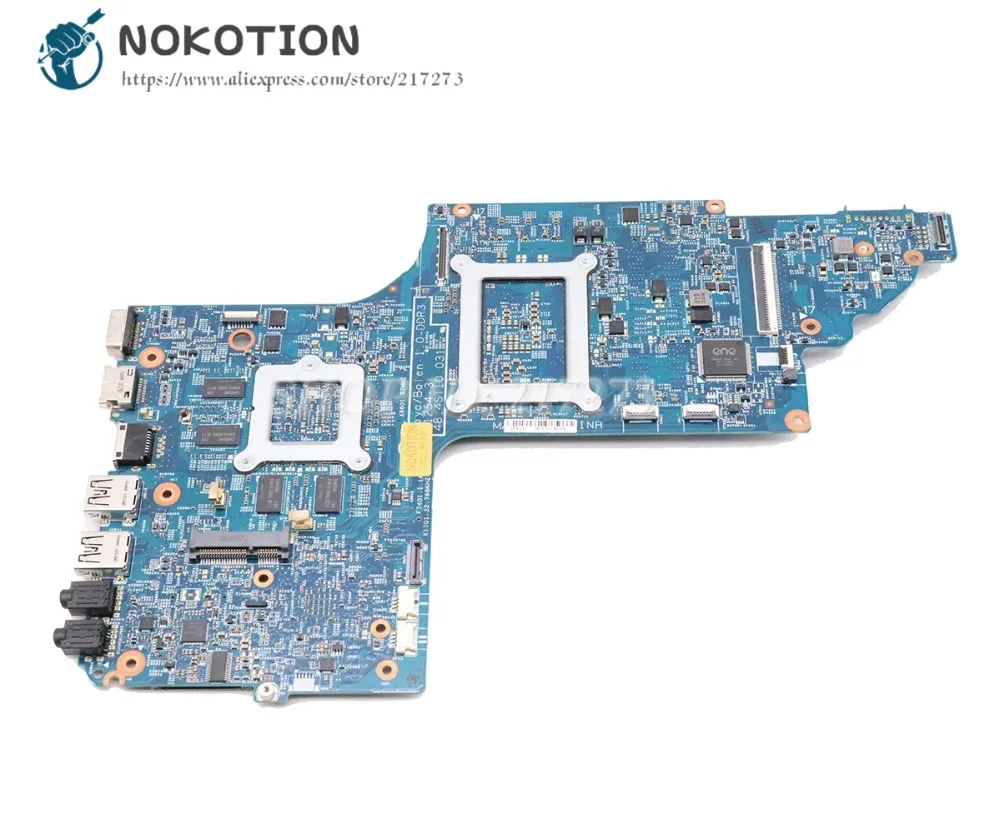 NOKOTION 682168-001 682170-001 аккумулятор большой емкости для hp павильон DV6-7008TX DV6-7030TX DV6-7000 Материнская плата ноутбука HM77 DDR3 GT630M 1 Гб