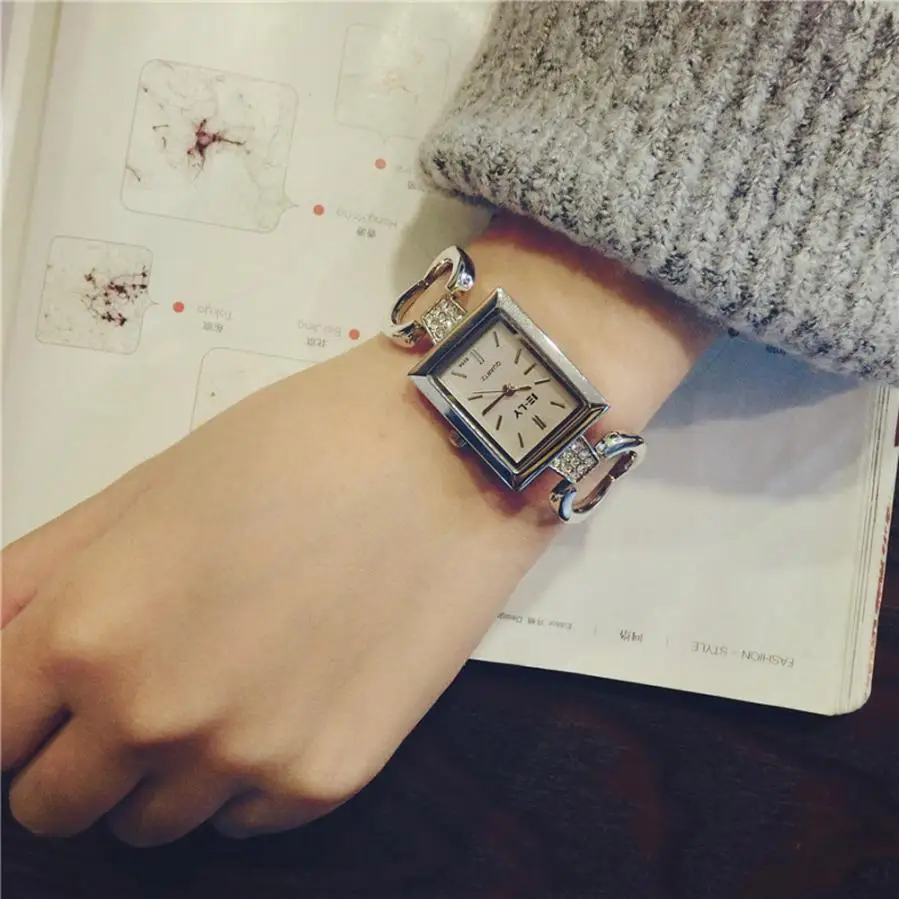 2017 Новый Модный женский браслет прямоугольные модные темпераментные часы L8114|watch