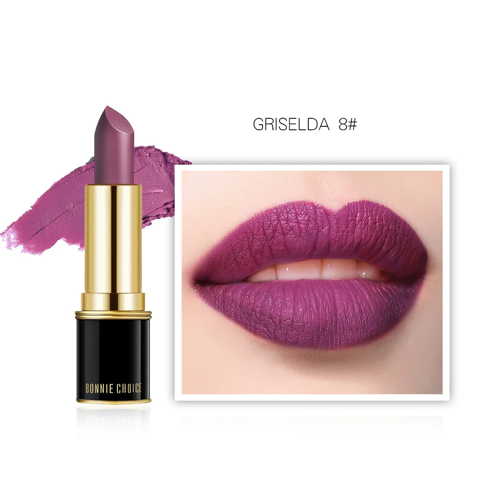 GRISELDA Bonnie Choice, красные губы, матовая бархатная губная помада, карандаш, косметический стойкий тинт для губ, пигмент, макияж, помада, матовая помада для губ - Цвет: GRISELDA