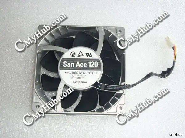 Подлинный для SANYO San Ace 120 9SG1212P1G03 12 В постоянного тока 4 контакта провода 120x120x38 мм