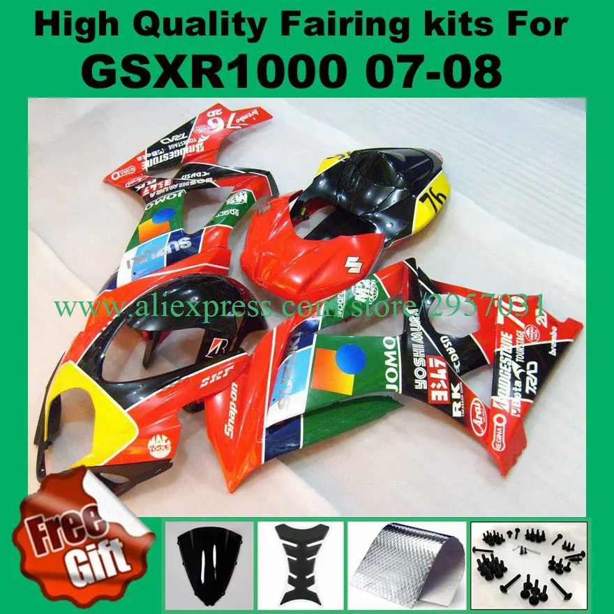 

9Gifts, Injection fairings for SUZUKI GSXR1000 07 08 GSX-R1000 2007 2008 GSXR 1000 K7 K8