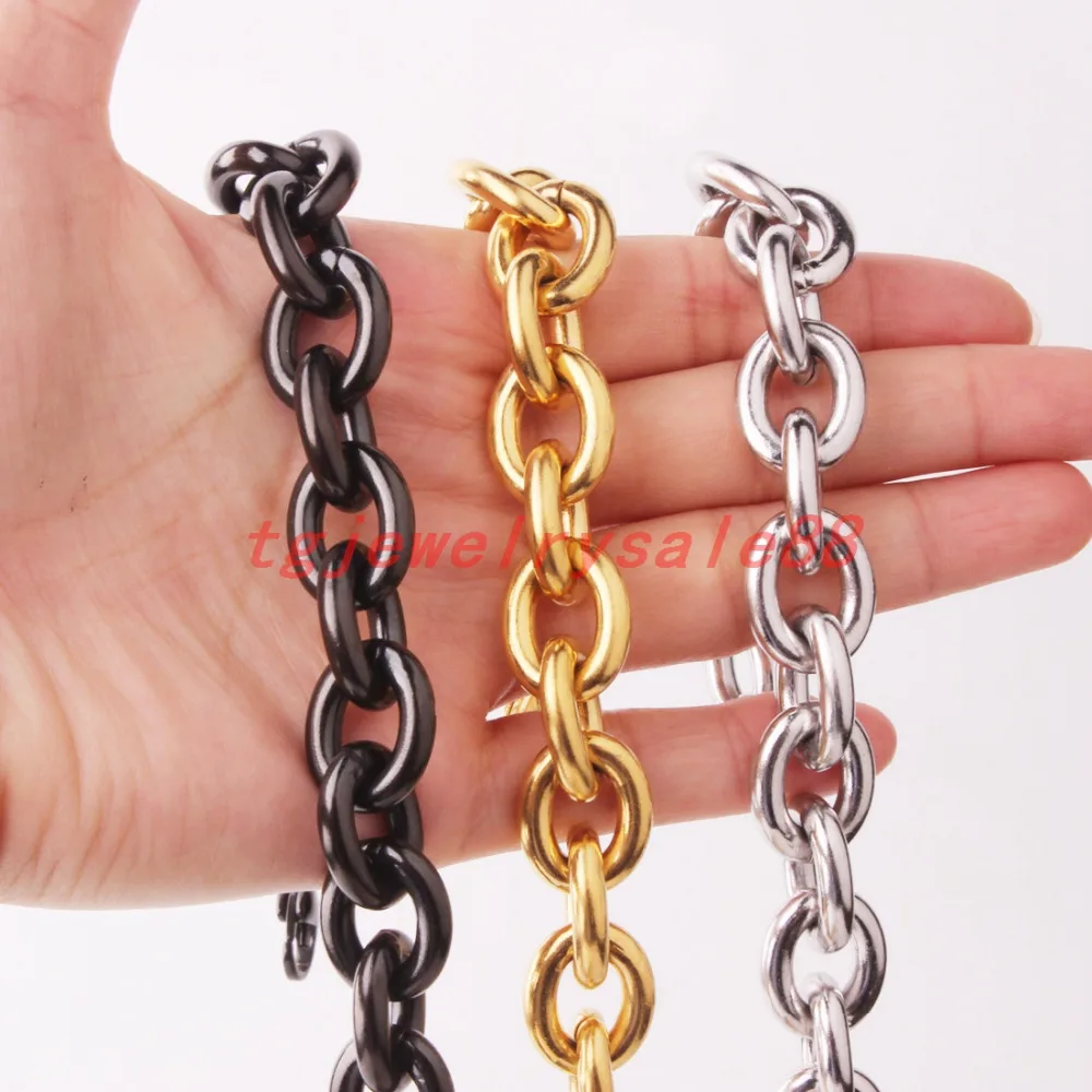 11/13/15 мм широкий высококачественный Серебряный/золотой/черный цвет из