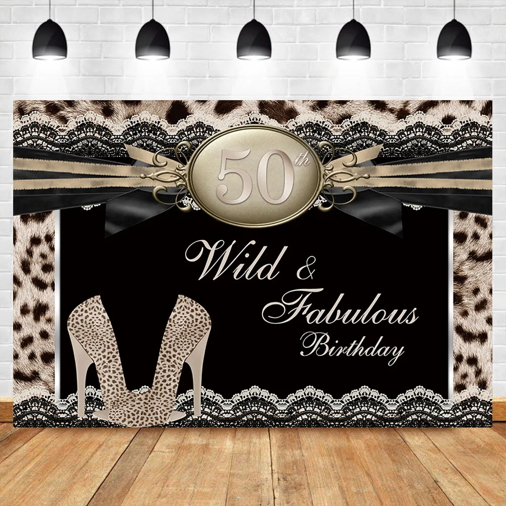 

Леопардовый принт 50-й день рождения фон Гепард высокий каблук кружева фотография Фон дикие сказочные 50-й День Рождения Вечеринка фоны