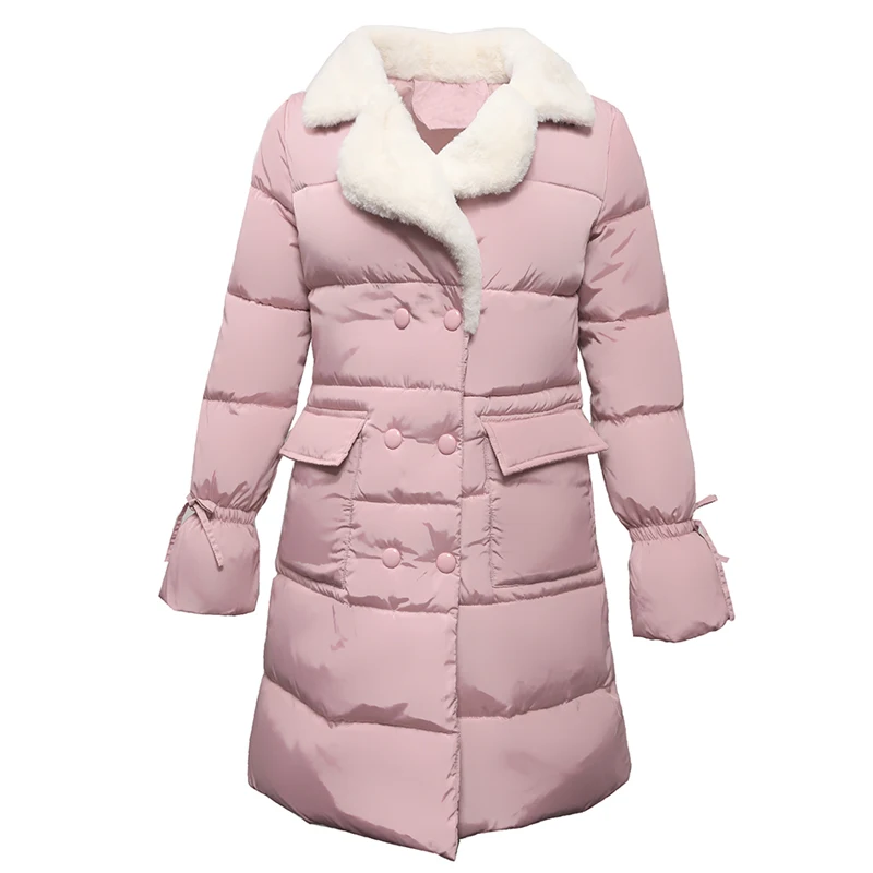 Новинка 2017 г. зимние женские Куртки хлопковой подкладкой средней длины тонкий с