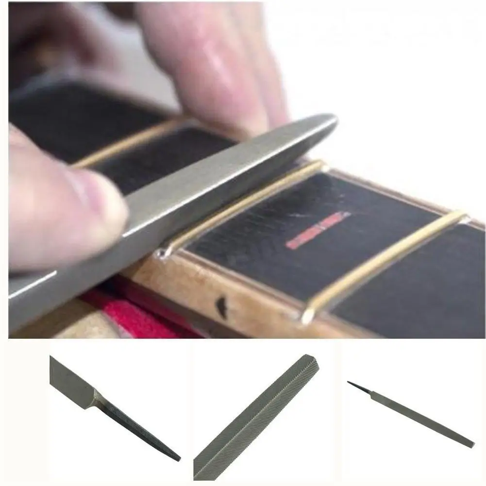 Гладкий угловой напильник для ладов 3-Corner Fret туалетный файл для ремонта гитары инструмент ручной инструмент запчасти прочный высокое качество