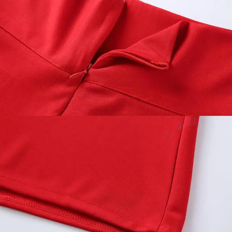 Большой ярд 5XL Новое поступление плиссированная элегантная юбка красный черный сплошной цвет длинные юбки для женщин Высокая талия Винтаж большие качели офис saia