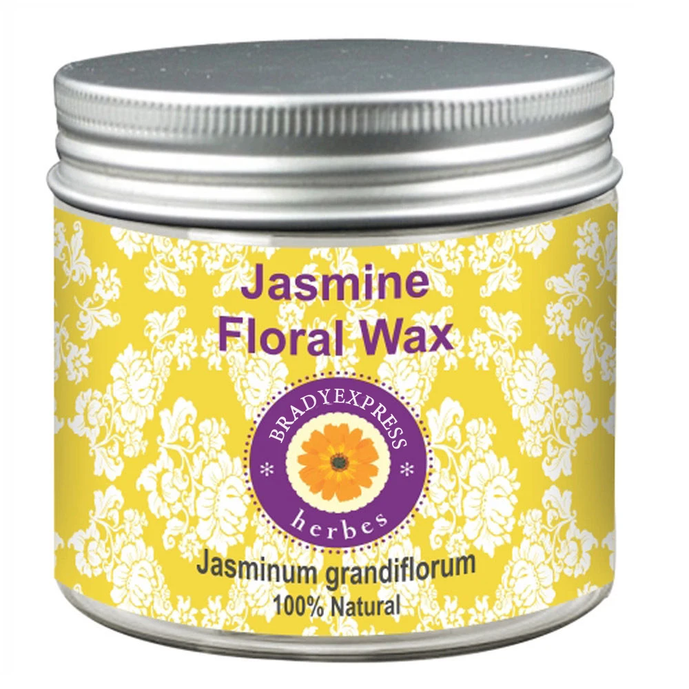 Бесплатная доставка Чистый жасминовый цветочный воск Jasminum grandiflorum 50gm 100%