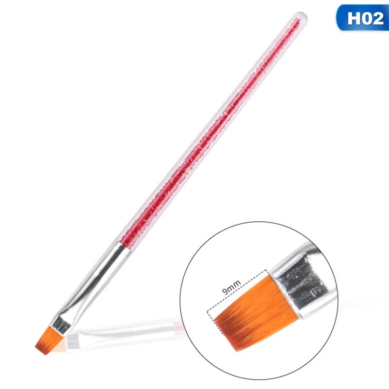 1 шт. Новое поступление 7 видов стилей горный хрусталь Акриловые Ручка кисти для