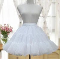 lolita court princess fashion whiteblack lolita woman puff skirt organza petticoat layered tutu skirt