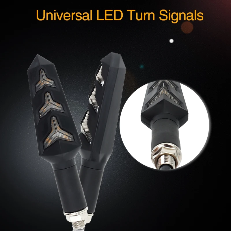 4 шт. СВЕТОДИОДНЫЕ Сигналы поворота для мотоцикла мигающие огни встроенное реле