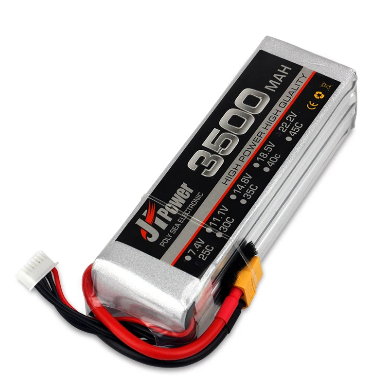 6 S 22 2 V RC LiPo батарея 3500 мАч 4200 5200 6000 мА/ч 25C 35C для Дрон Квадрокоптер вертолет