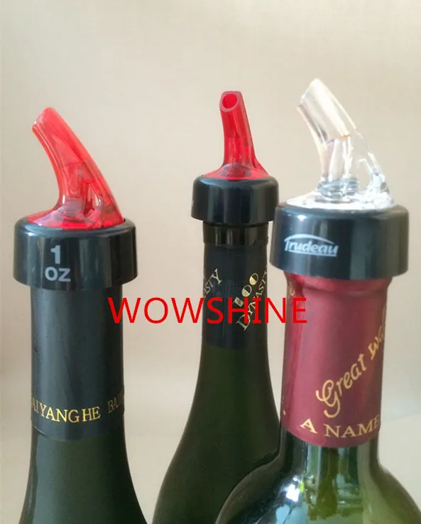В продаже! Заводская Бесплатная доставка 1 унция красное мерное вино pourer с