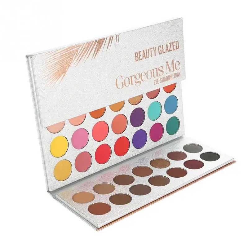 Палетка теней для век Beauty Glazed глиттер макияжа глаз палитра глиттеров матовый