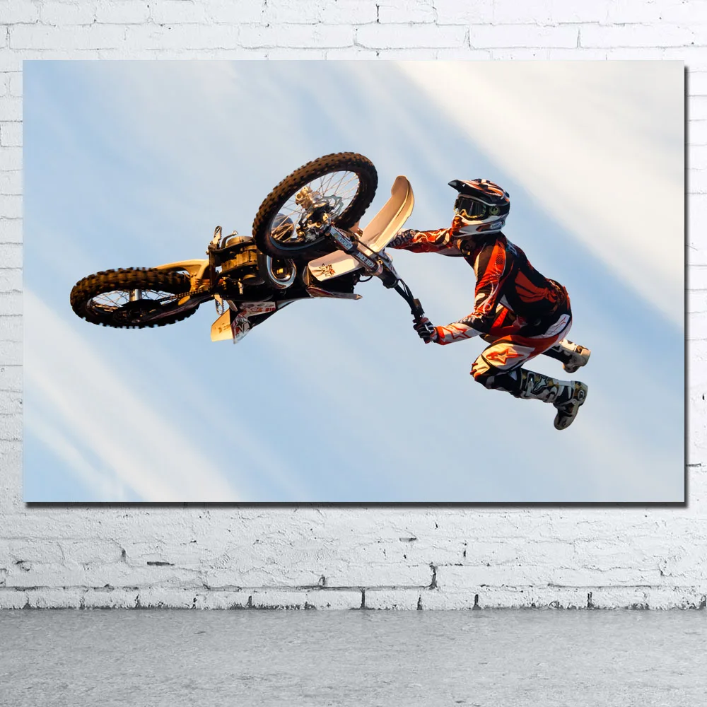Экстремальный Мотокросс перетащить для мотокросса езды на мотоцикле обои стены