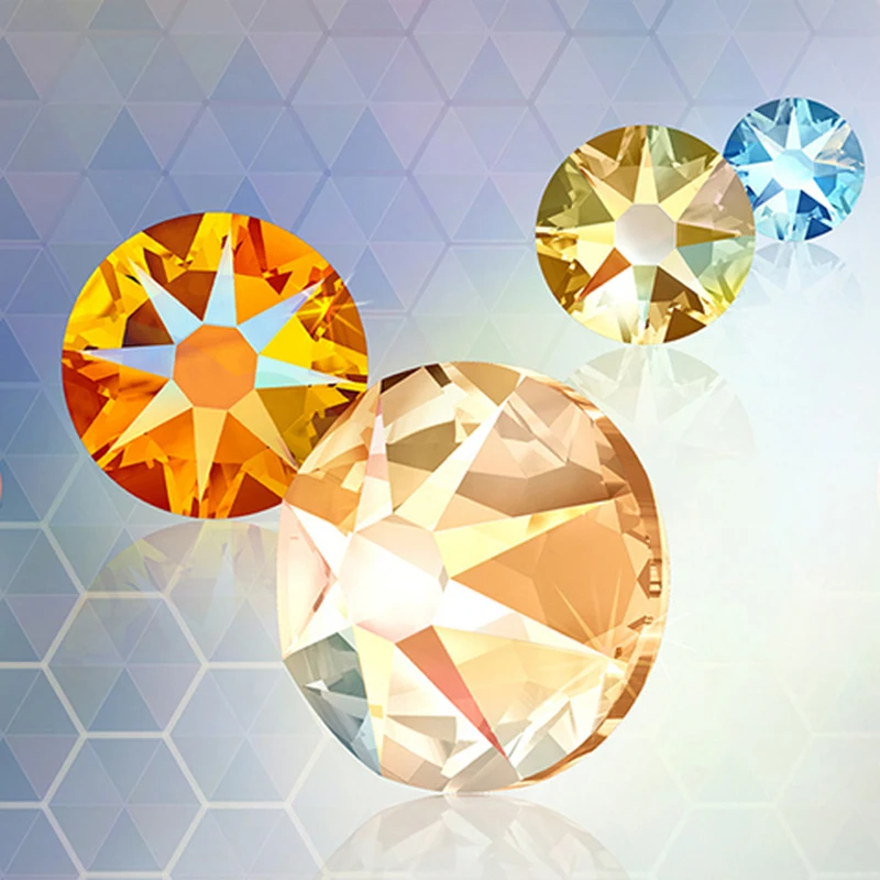 Кристаллический мерцающий Элемент Swarovski (001 Шима) (ss5 ss20) новый эффект мерцания (без