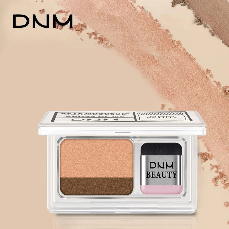 DNM Eyes Makeup Magazine Lazy Eyeshadow Stamp двухцветная мерцающая палитра водостойкая долговечная