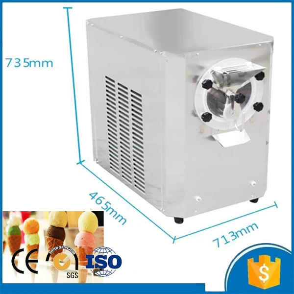 

Free shipping by sea CFR terms 20L/H portable hard cone ice cream making machine commercial with 6L cooling cylinder