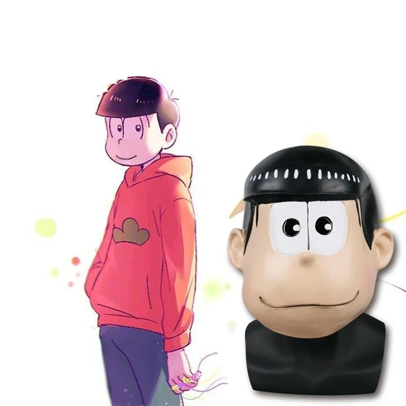 Аниме Косплей osomatsu san kun High Q твердые латексные Вечерние Маски очки