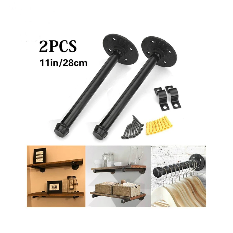 Винтажная труба из кованого железа в стиле лофт промышленный фланец настенная