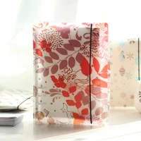 new creative 6 holes a5a6 pp frosted colored printed spiral cover of notebook cartoon cute planner accessory binder shell covers