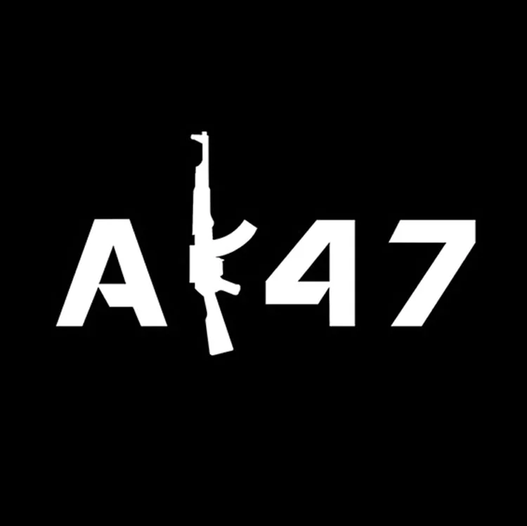 Забавные индивидуальные автомобильные наклейки AK47 15*8 см зеркальные