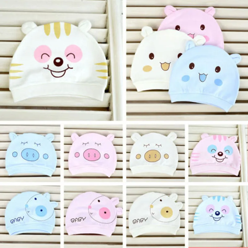 Мультфильм дети Шапки для мальчиков и девочек хлопок Симпатичные шапочки мягкий