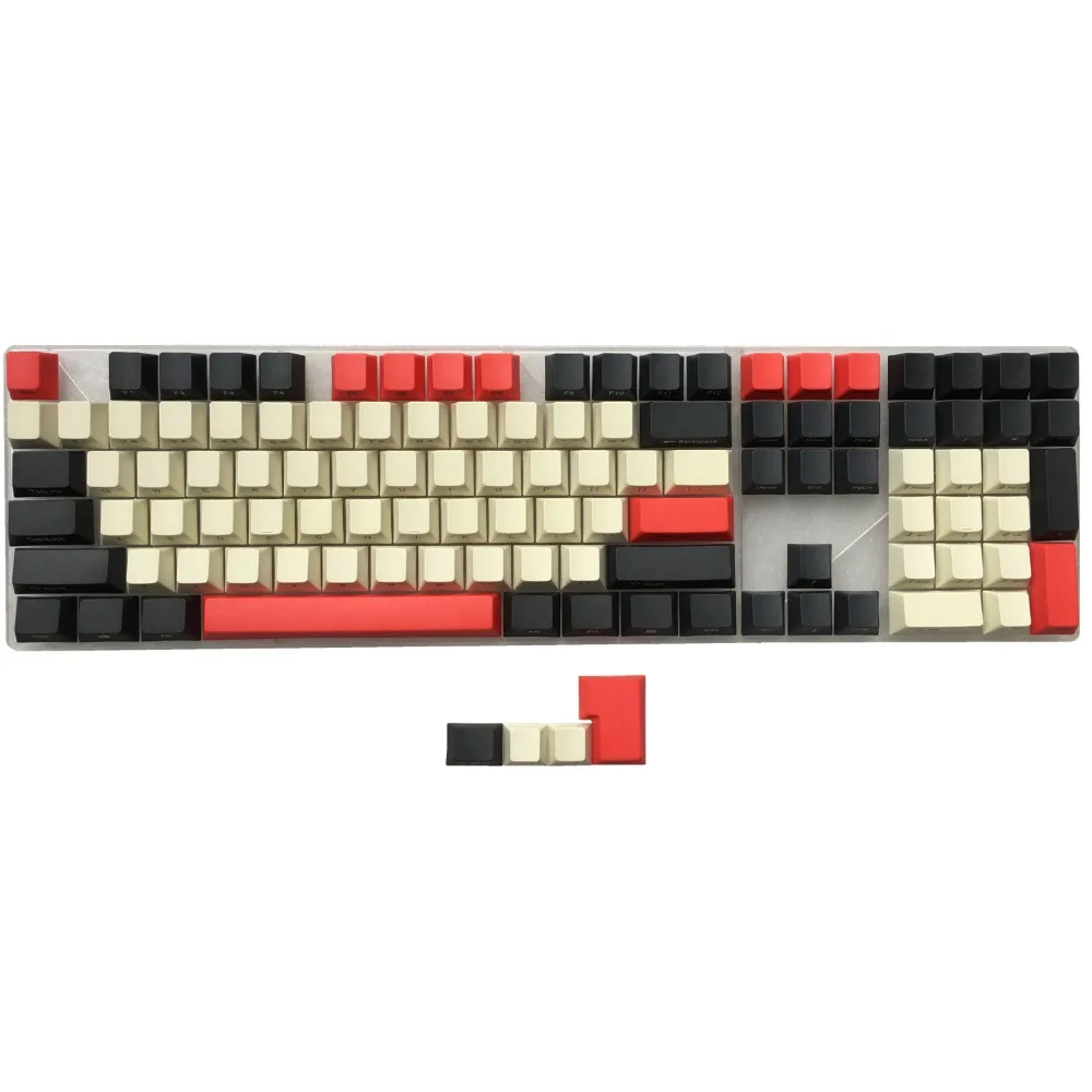 PBT ключ Кепки ISO ANSI сбоку/спереди рубашка с принтом в виде вишен MX Кепки Набор для TKL 87/104/108/60% MX механическая клавиатура подходит Anne Akko X уточка
