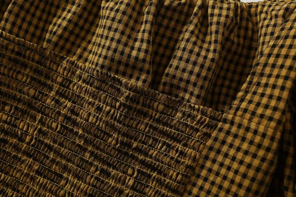 Женская блузка с принтом Bazaleas Базовая Блузка коричневого цвета бантом | одежда