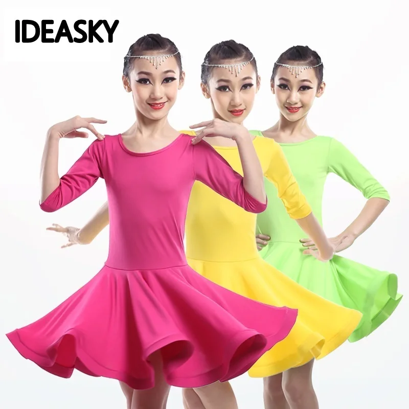 Детские платья для латиноамериканской сальсы детские танцевальные юбки девочек