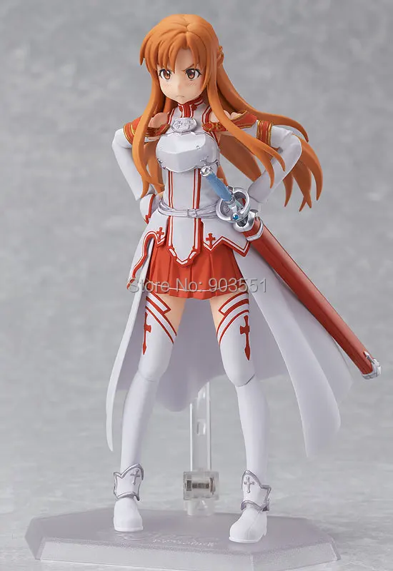 Аниме Меч Арт онлайн Figma kiito Asuna фигурка ПВХ фигурка Коллекция Модель Детская игрушка