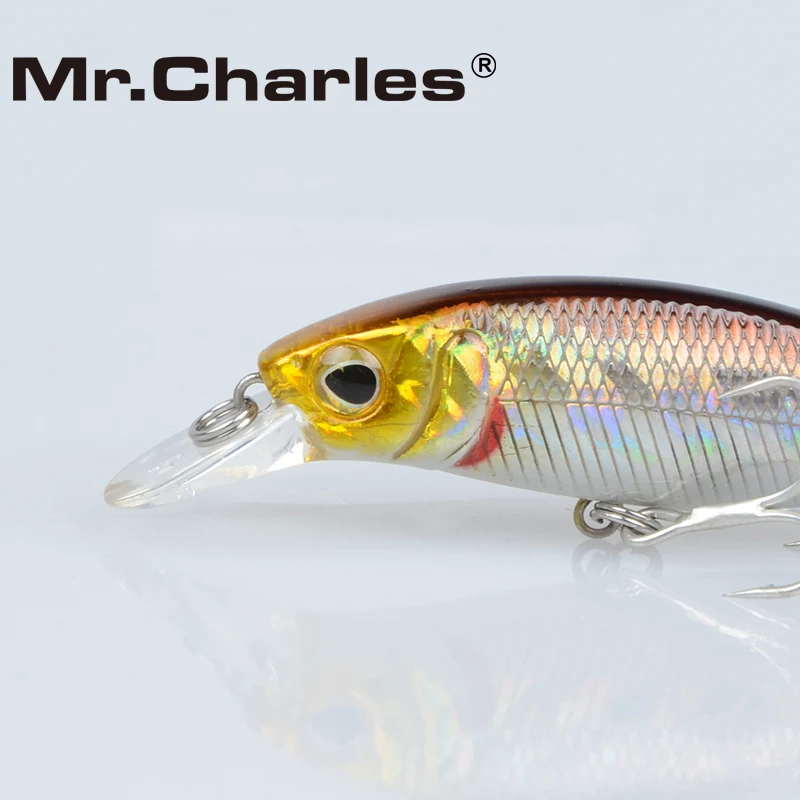 Mr.Charles CMC007 Fishing Lures , 70mm/8.3g 0-1.0m Floating Super Sinking Minnow Swimbait Crankbait Fishing Tackle Bait