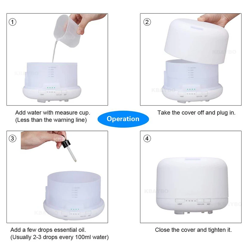 

aroma diffuser Ultrasonic Humidifier 7 Color LED Lights Electric Aromatherapy Essential Oil Aroma Diffuser With Remote Control