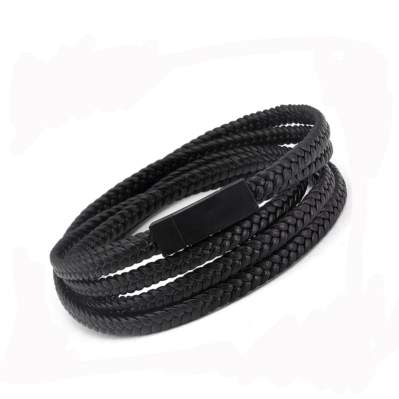 Новые модные очаровательные браслеты из натуральной кожи для мужчин и женщин