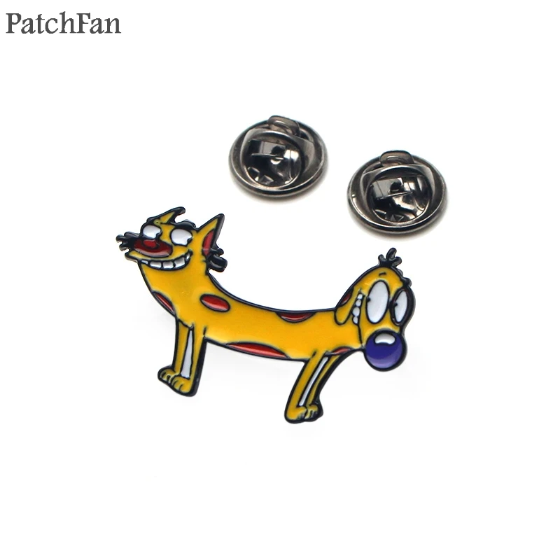 1 Заколки из цинкового мультфильма «Catdog» в стиле пэтчфана для мужчин и женщин; брошь для рубашки; одежда; аксессуары для рюкзака; брошь с медалью; A1516 - Цвет: 1
