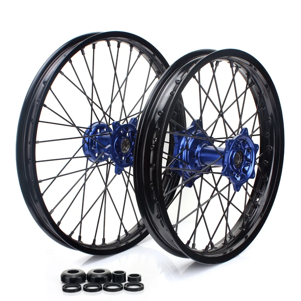 BIKINGBOY 21*1 6 18*2 15 MX Передние Задние колесные диски концентраторы 36 спиц для Yamaha YZ250F YZ