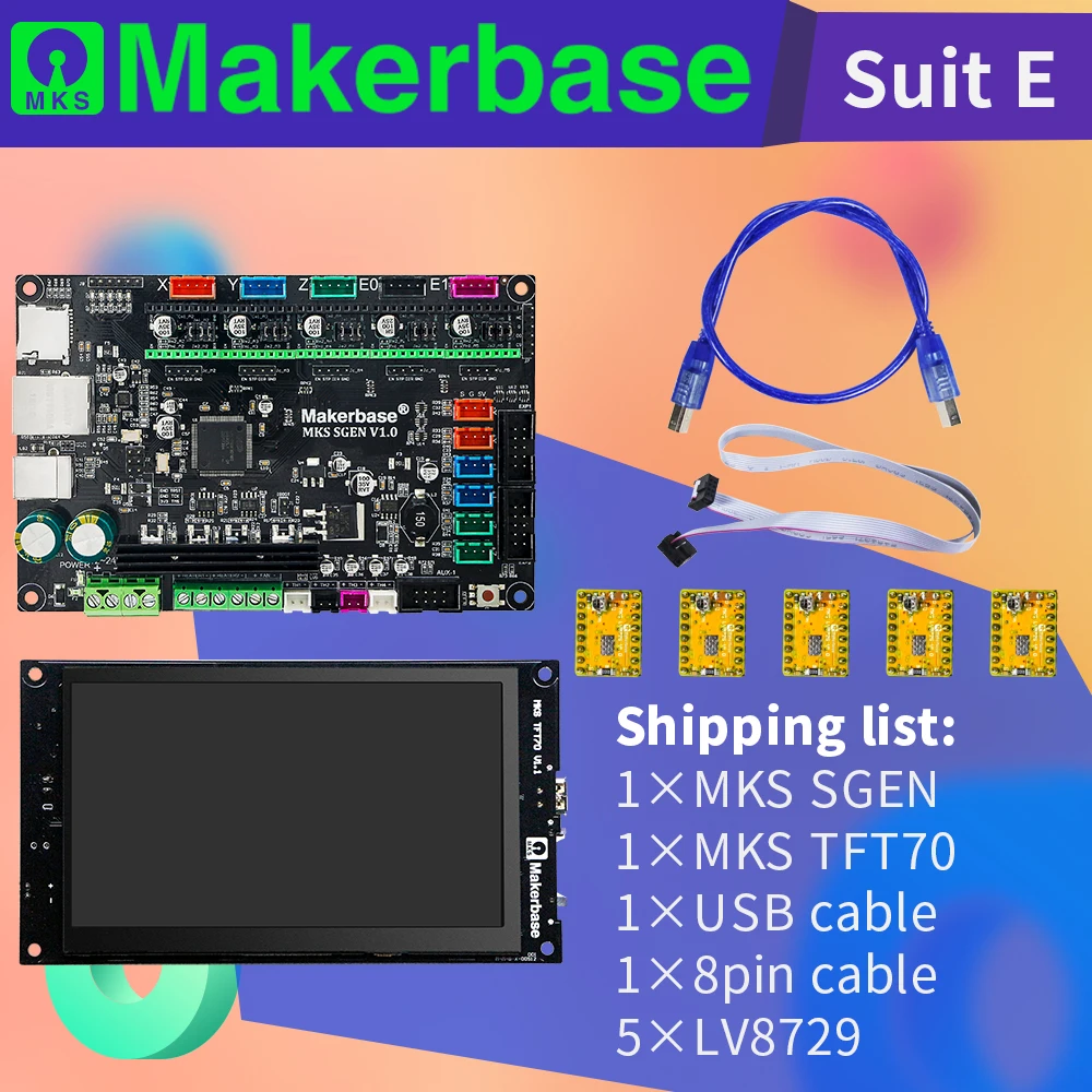 Makerbase 3D принтер контроллер комплект MKS SGen и TFT70 | Компьютеры офис