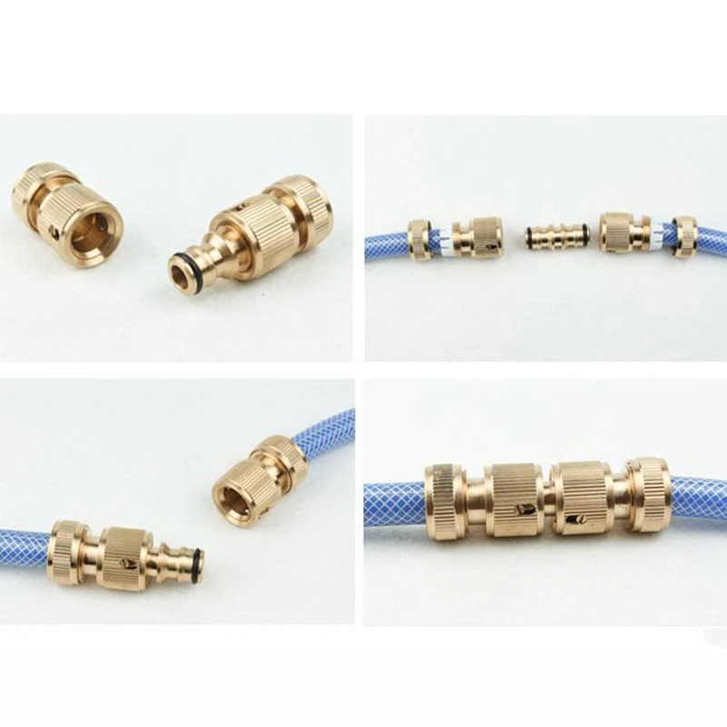 1pcs Brass Hose Tap Connector Snap Threaded Garden Water Pipe Adaptor Fitting | Дом и сад