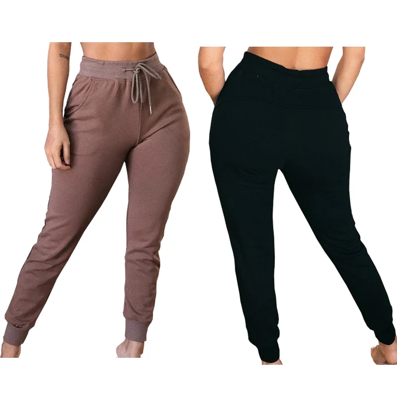 Женские повседневные однотонные леггинсы хлопковые эластичные облегающие капри