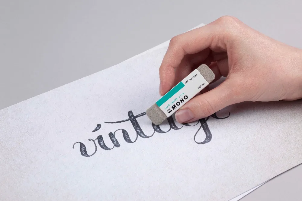 Tombow MONO песок ластик микро песок и резиновые частицы для стирания чернил и карандашей графитовая авторучка