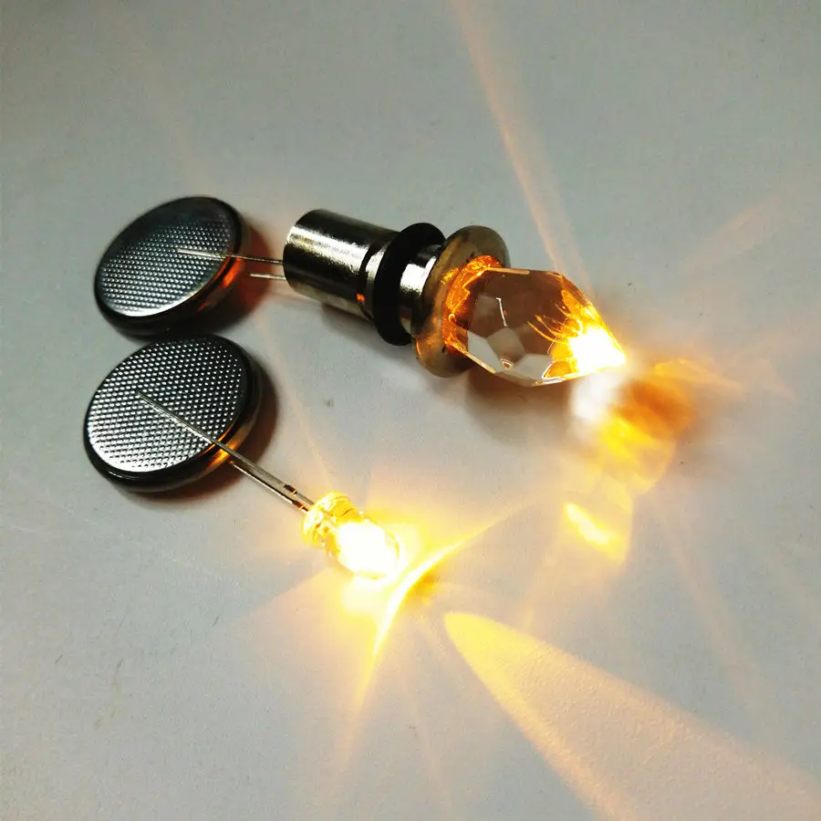Волоконно-оптический конец свечение кристалл конец фитинги для волоконно-оптического потолка звездное небо освещение эффект жгута аксессуары 5 шт./лот