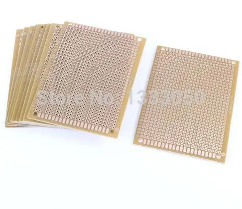 10 шт прототип универсальный печатная плата печатной платы 7 см x 9 медный