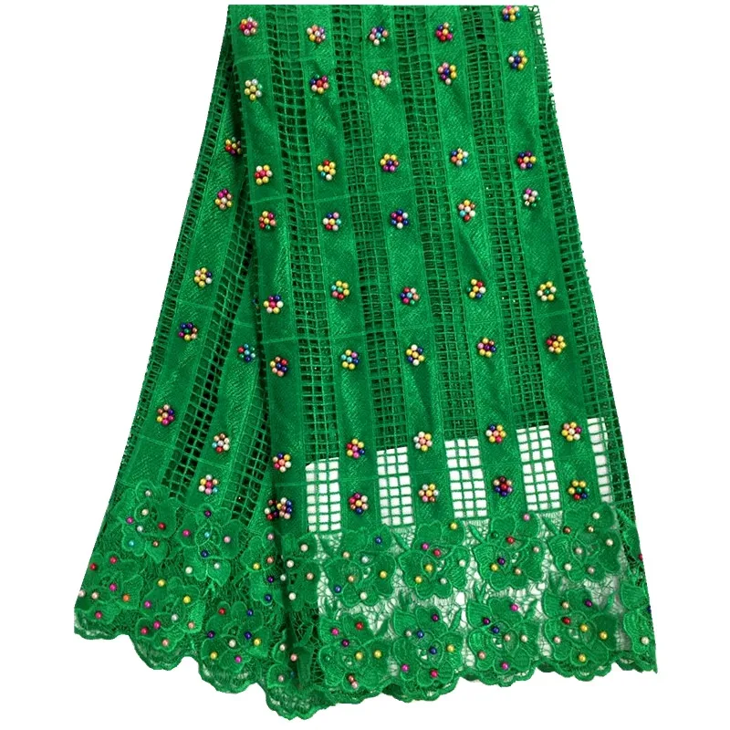 Африканская зеленая кружевная ткань 2018 африканская гипюровая высокого качества