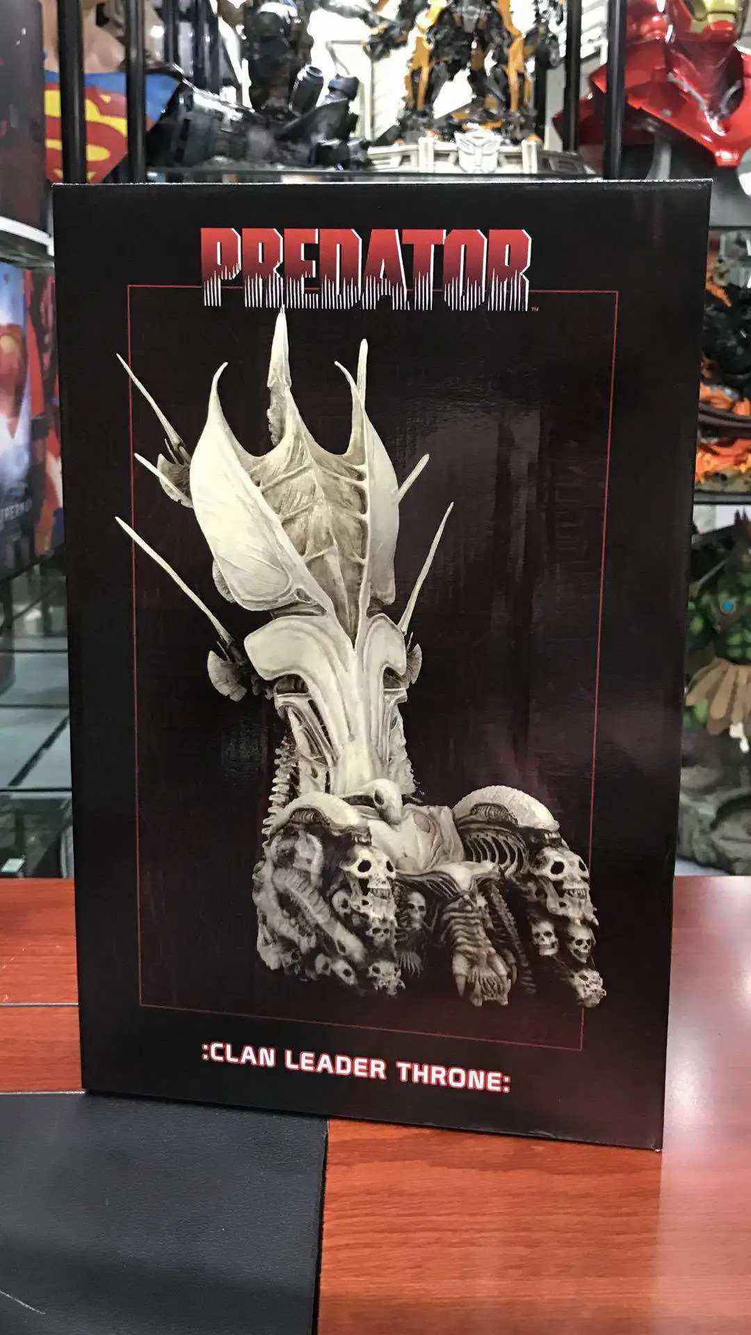NECA Movie Predator VS Alien Science Monster сиденье с черепом трон старец Хищник игрушки фигурка модель