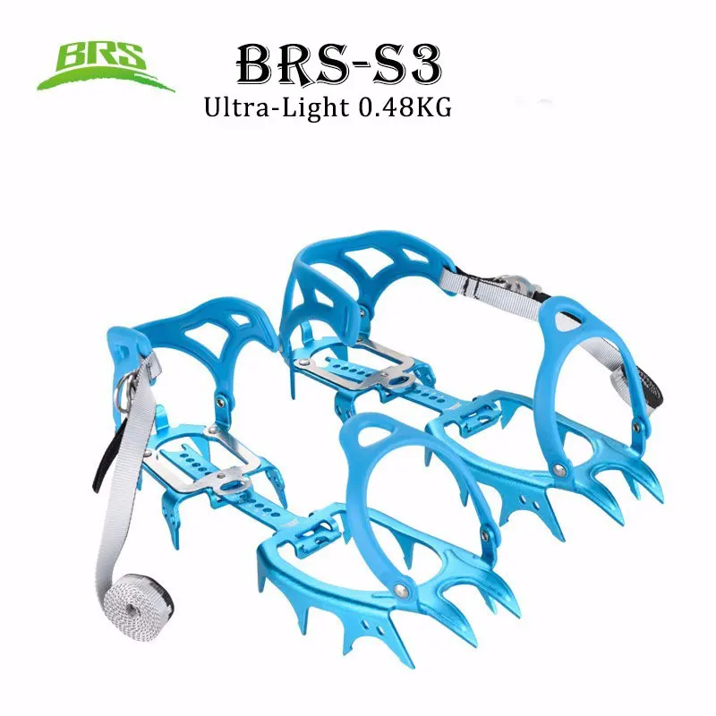 

BRS-S3, 14 Зубцов, ультра-светильник, когти, нескользящая обувь, покрытие из алюминия, ледяной захват для лыжного спорта, снега, альпинизма