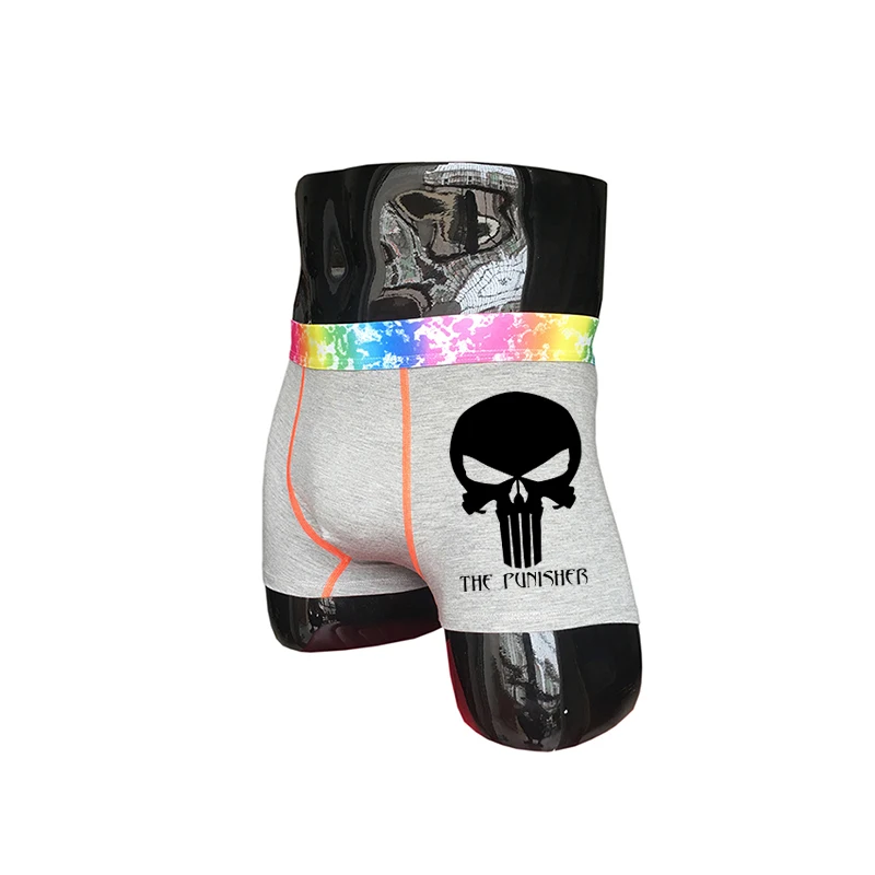(2 шт./компл.) истинный ревеллер мужские трусы боксеры шорты Герой Marvel Каратель |