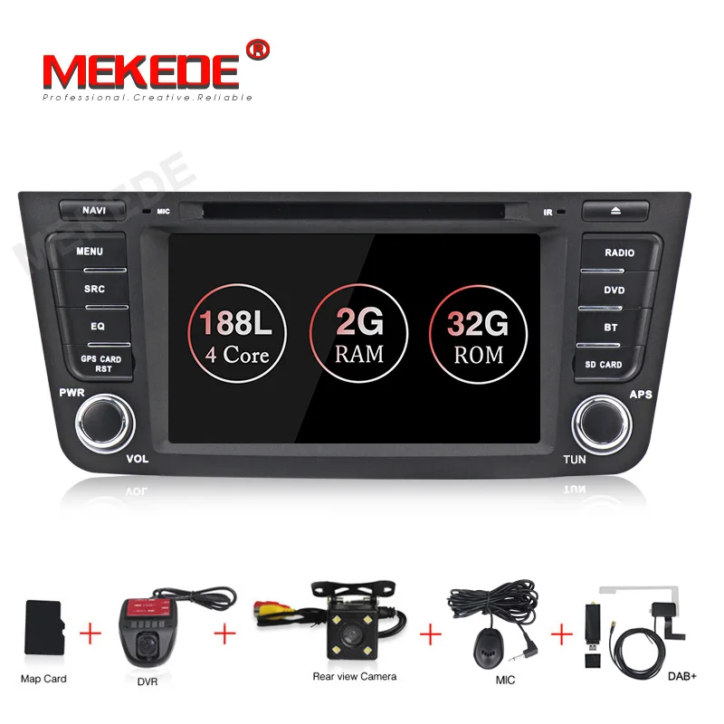 MEKEDE Android 9,1 2+ 32G Автомобильный dvd-плеер для Geely GX7 EX7 Emgrand GX7 X7 автомобильный радиоприемник с навигацией GPS рекордер стерео BT wifi карта - Цвет: add  camera DVR DAB