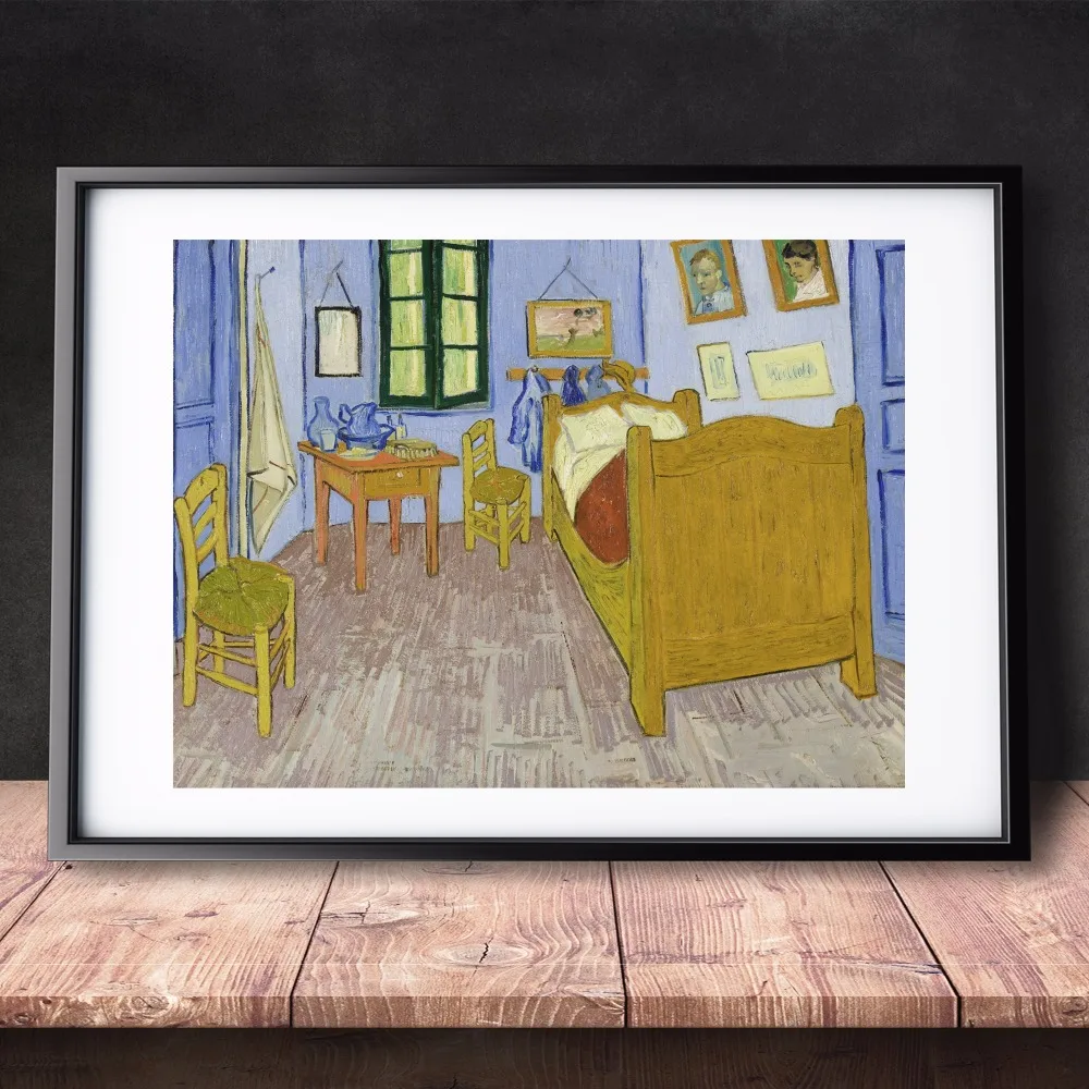 

Van Gogh Bedroom in Arles 1889 Canvas Art Print Painting Poster Wall Pictures For Room Home Decorative Bedroom Decor No Frame