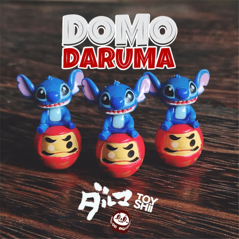 48 шт. 3 см милый domo daruma стежка фигурка игрушки очаровательные Дарума стежка Коллекционная модель своими руками материалы игрушки