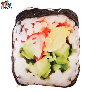 Kawaii Японская еда суши Плюшевые игрушки Мягкая кукла подушка магазин домашний декор забавные подарки для детей девочек взрослых